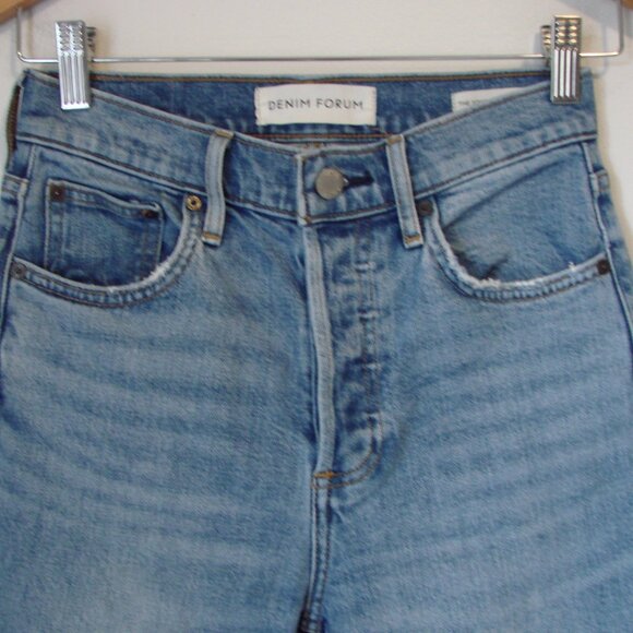 Aritzia Denim Forum Yoko High Rise Slim Jeans Organic Cotton Size 25 - Picture 4 of 16